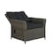 Alaterre Furniture Asti All-Weather Wicker Outdoor Recliner with Cushion and 15" Ottoman with Cushion AWWF03FF - alternate 5